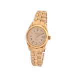 Longines, Lady's gold coloured bracelet watch