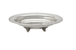 A silver oval bowl by William Comyns & Sons Ltd.