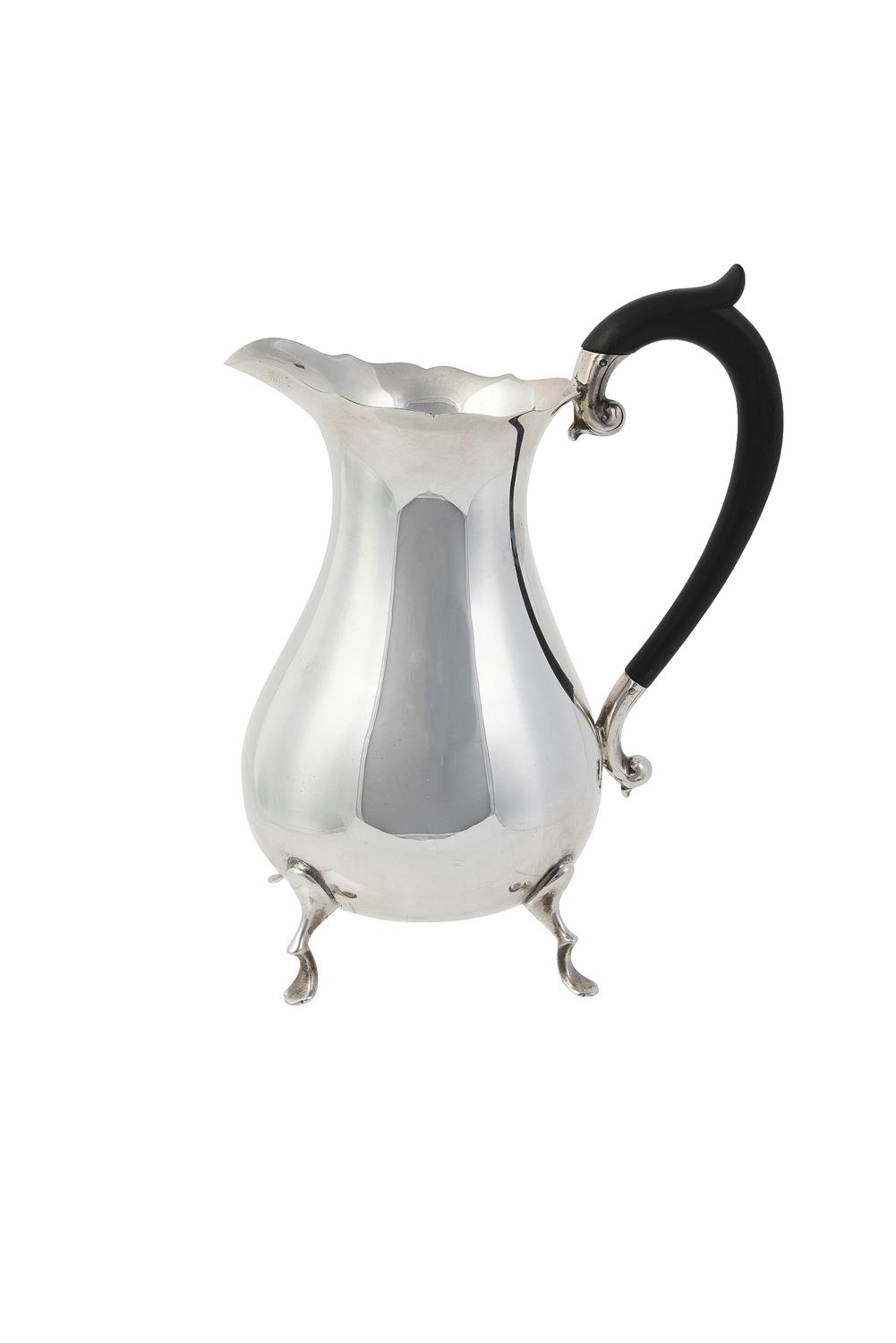 A silver baluster jug