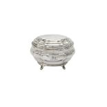 A Victorian silver shaped oval baluster sugar bowl by Charles Stuart Harris