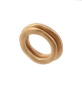 A gold coloured double hoop ring by Pomellato