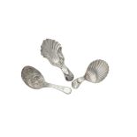 A George III silver old English pattern caddy spoon