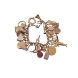 A vintage charm bracelet