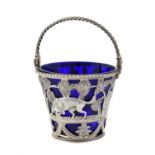 A George III silver pierced sugar basket by William Plummer