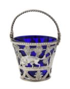 A George III silver pierced sugar basket by William Plummer