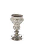 A 17th century German silver cup
