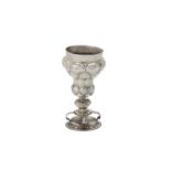 A 17th century German silver cup