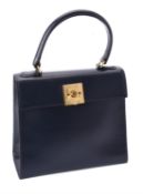 Celine, a blue leather handbag