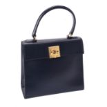 Celine, a blue leather handbag