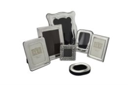 A collection of Italian silver coloured mounted photo frames