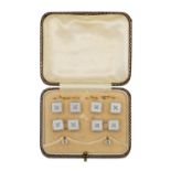 Y An Art Deco mother of pearl gentleman's dress set