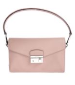 Prada, a dusky pink leather shoulder bag