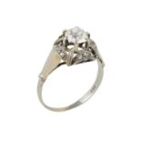 A single stone diamond ring