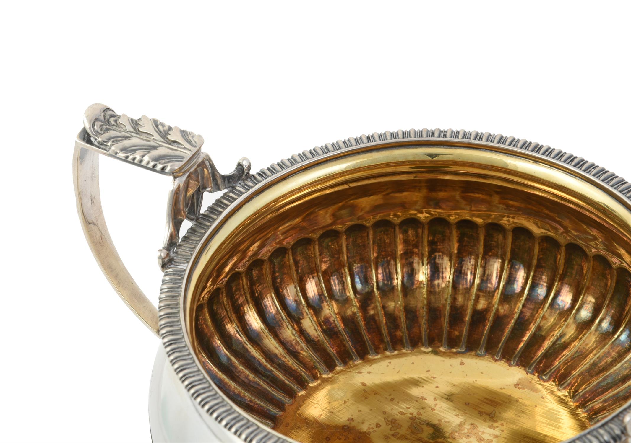 A George III silver twin handled sugar bowl by Samuel Hennell & John Terry - Image 2 of 2