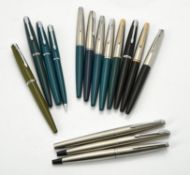 Parker, 45, a collection of fountain pens