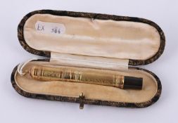 Waterman, a 18k rolled gold 42 1/2 V fountain pen, circa 1910