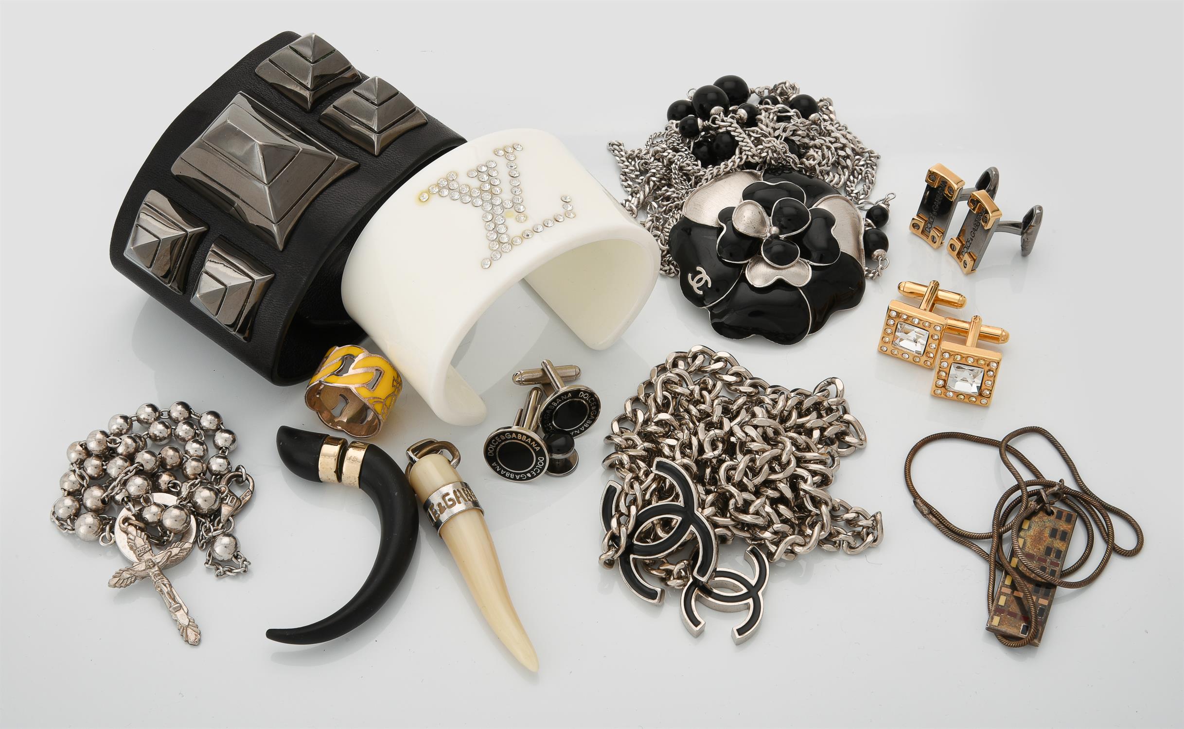 A collection of designer costume jewellery