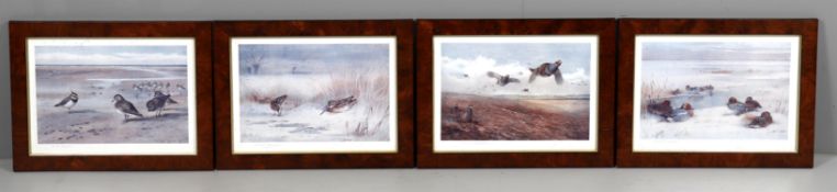 After Archibald Thorburn- a set of four hand signed wild game prints