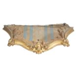 A French carved giltwood bed canopy