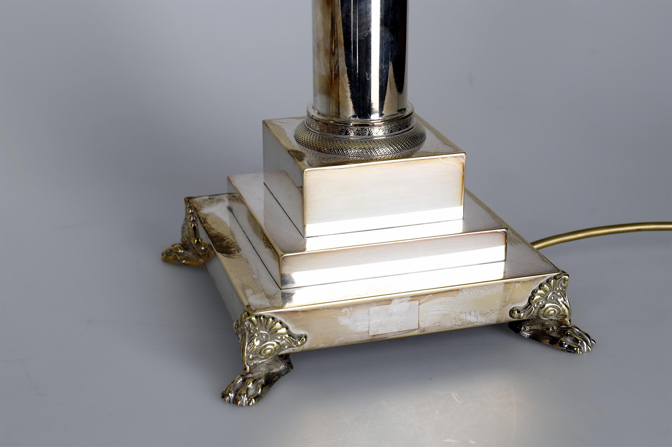 A pair of modern electro-plated table lamps - Image 3 of 4