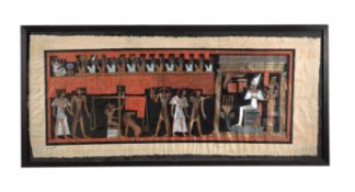 Two modern Egyptian papyrus pictures
