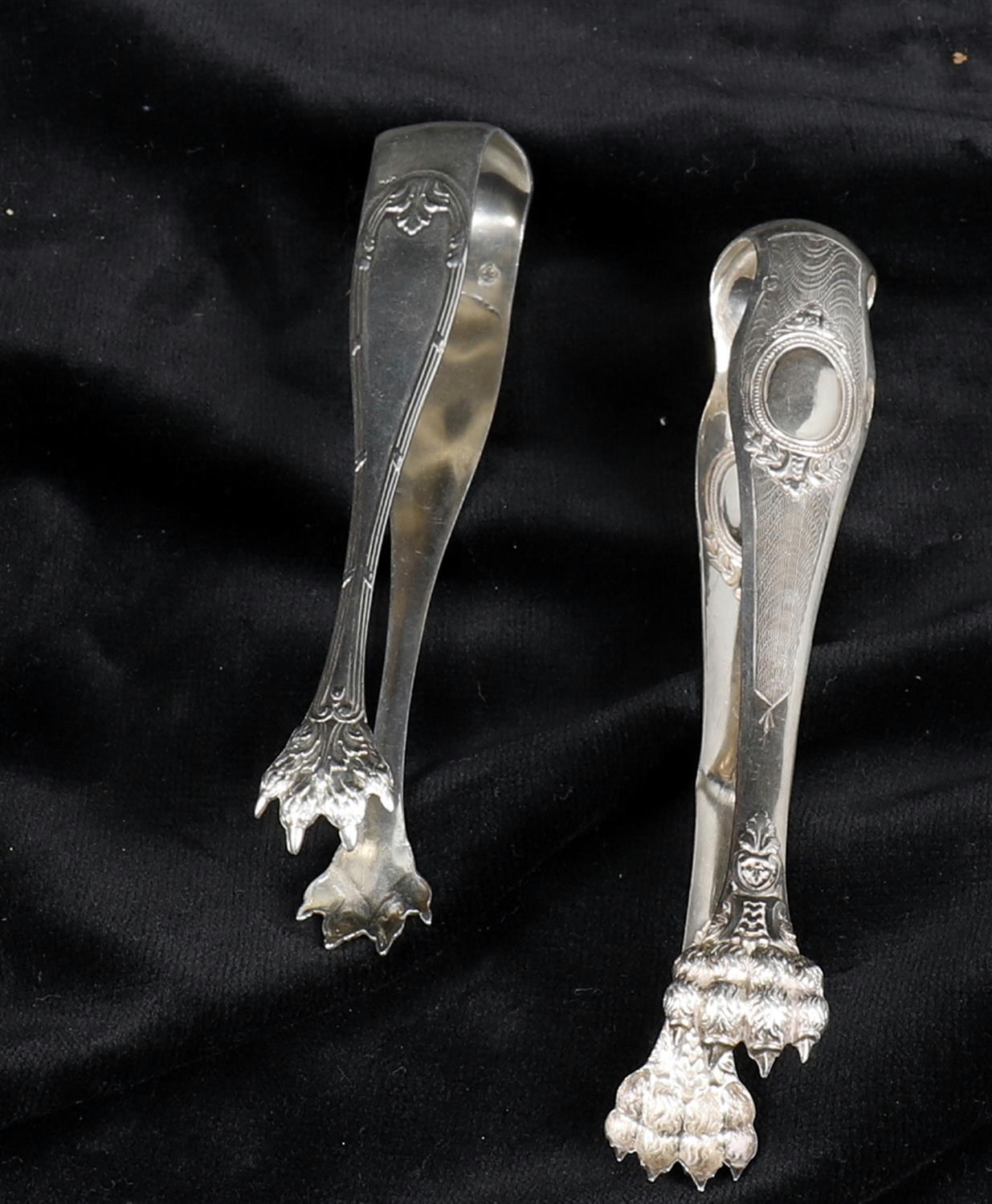 Silver flatware including two Continental 19th Century silver soup ladles - Image 2 of 4