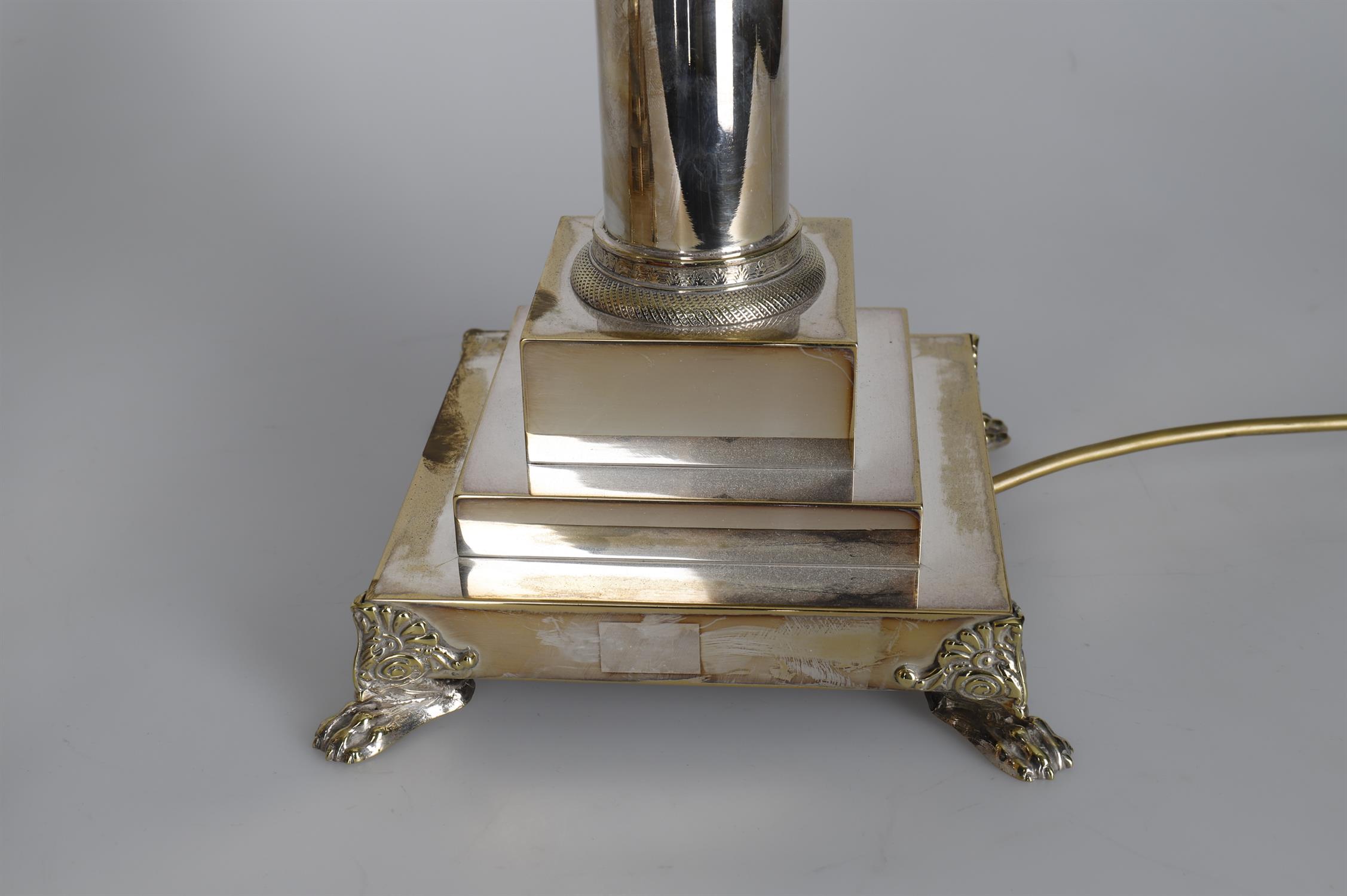 A pair of modern electro-plated table lamps - Image 4 of 4