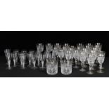 Glass including a matched set of 16 Low Country opaque twist cordial glasses