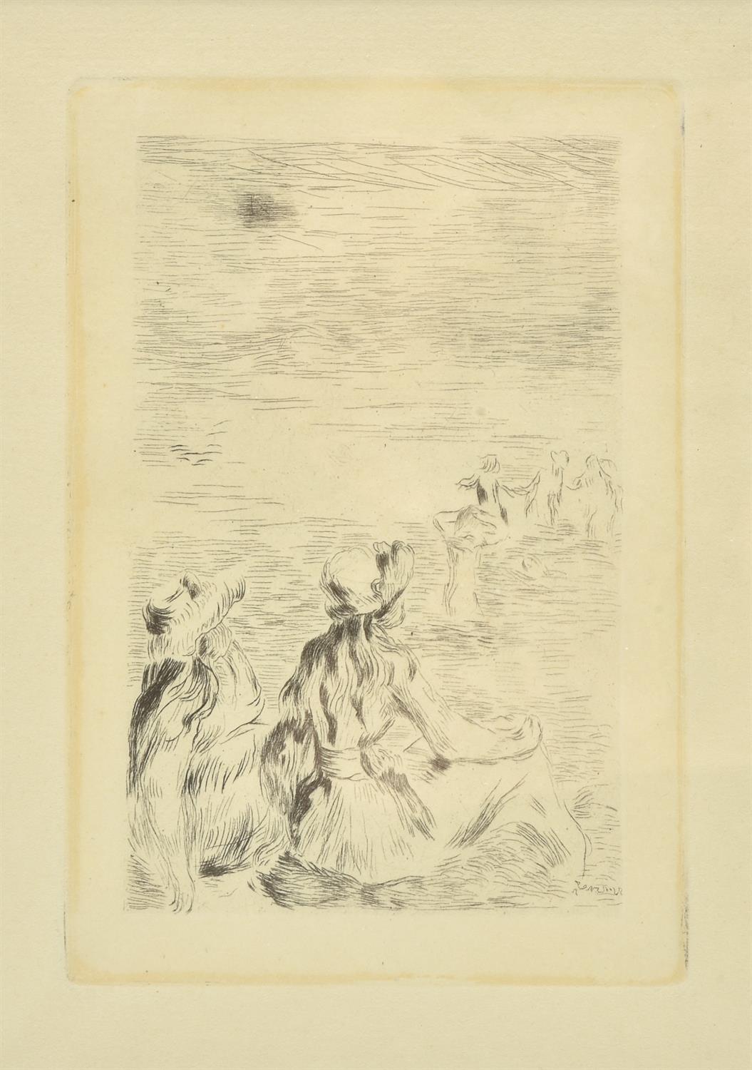 Pierre-Auguste Renoir (French 1841-1919) , Sur la plage, à Berneval, 1892 (Delteil 5)