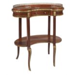 A mahogany and gilt metal mounted occasional table