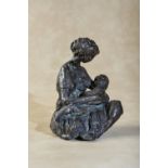 Contemporary School, bronze group of nursing mother and child