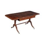 Y An early 19th century mahogany and box strung sofa table