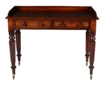 A William IV mahogany dressing table