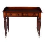 A William IV mahogany dressing table