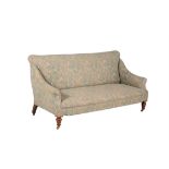 A Victorian mahogany and upholstered sofa