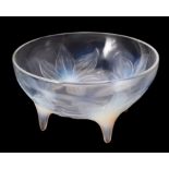 Lalique, René Lalique, Lys, an opalescent glass bowl
