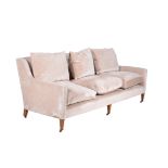 A William Yeoward hardwood and velvet upholstered sofa