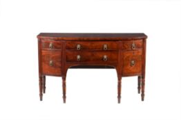 A Regency mahogany bowfront sideboard