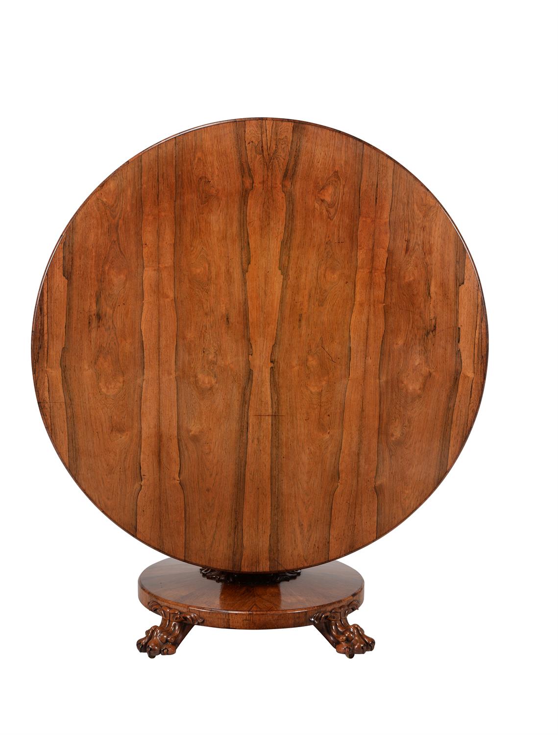 Y A William IV rosewood centre table - Image 2 of 2