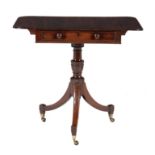 A Regency mahogany Pembroke table