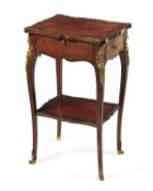 Y A French Kingwood and rosewood banded table a ecrire in Louis XV style