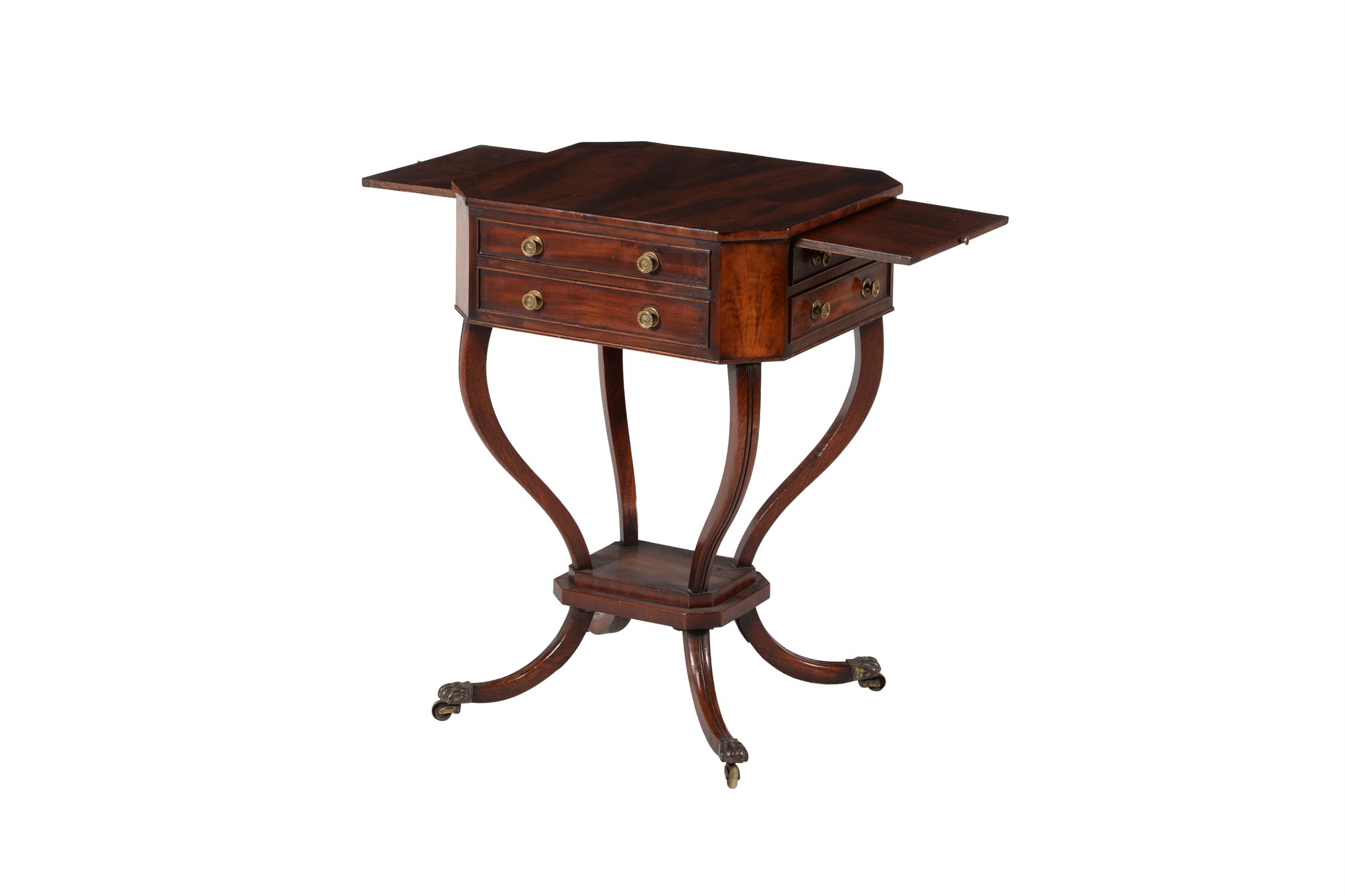 A Regency mahogany work table - Image 2 of 2