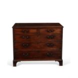 A George III mahogany chest of drawers