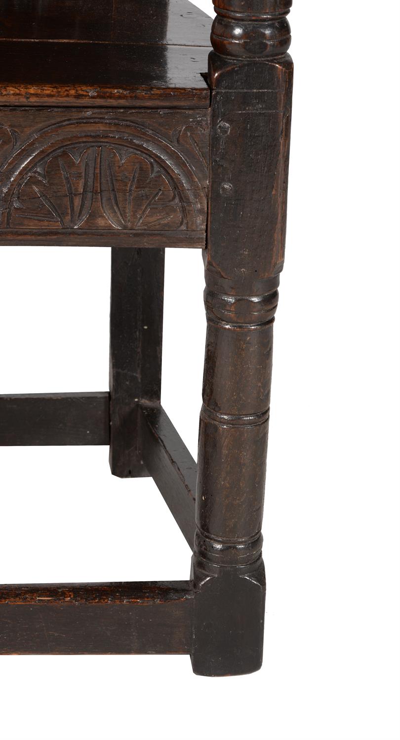 An oak wainscot armchair - Image 4 of 5