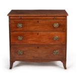 A George III mahogany chest of drawers