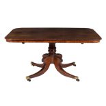 A George IV mahogany breakfast table