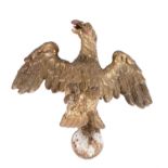 A giltwood spreadeagle