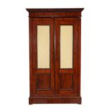 A French mahogany wardrobe