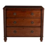 A Regency mahogany chest of drawers