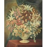 C B Durham (British 19th century), Study of flowers in a vase